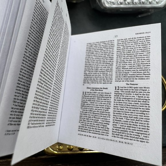 😈NEW Mini Holy Bible Keychain With Real Words - You Can Really Read It!😈 - Picture 3 of 5